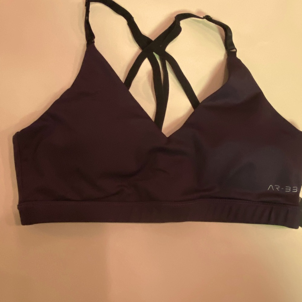 AR-33 Zeta sports bra in size small. Dark purple